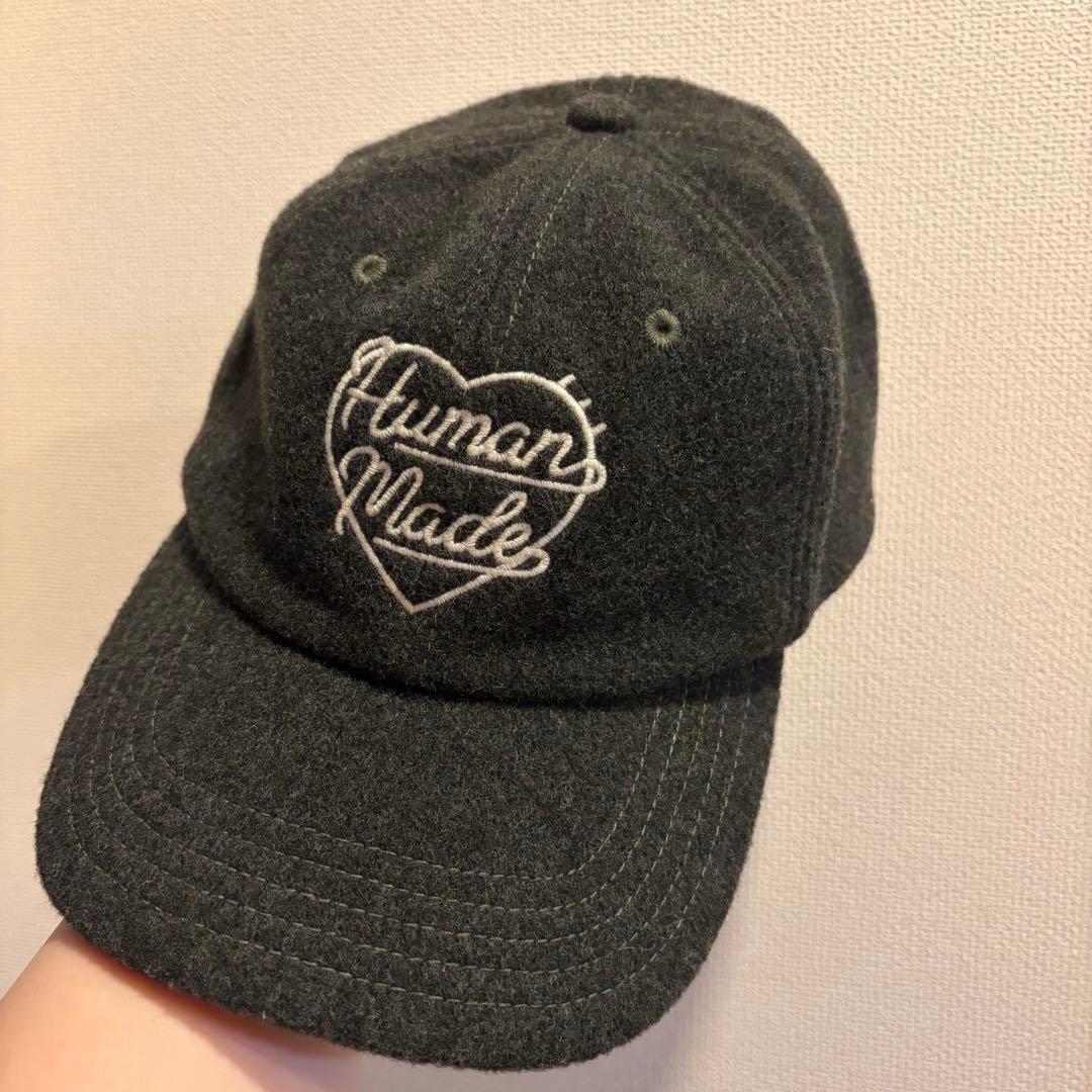 Used HUMAN MADE 6 Panel Wool Cap Green