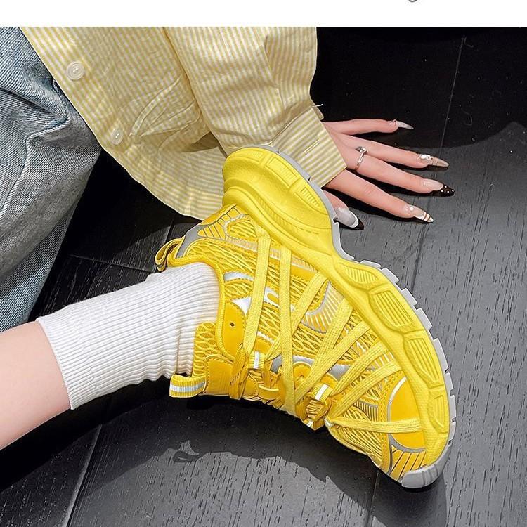 Spring and summer ins super fire straps breathable mesh sneakers outdoor mountaineering jogging casual shoes women's shoes