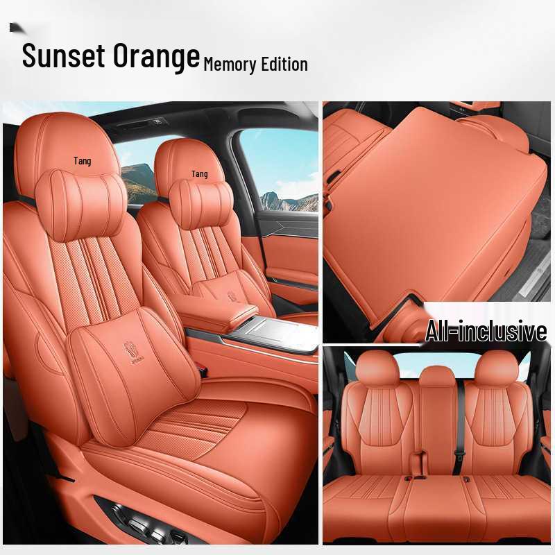 BYD Tang L Full Coverage DMI/EV Seat Covers - Breathable Perforated Cushions for All Seasons