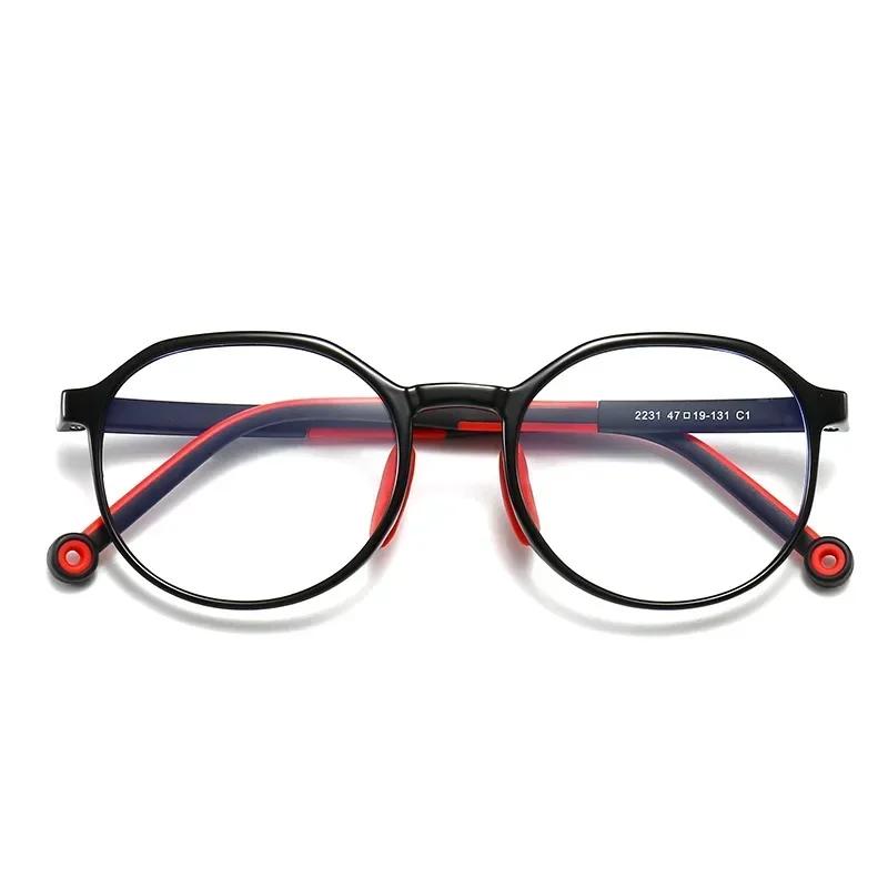 Anti Blue Light Glasses for Kids TR90 Round Optical Medical Glasses Frames Children Computer Eyeglasses