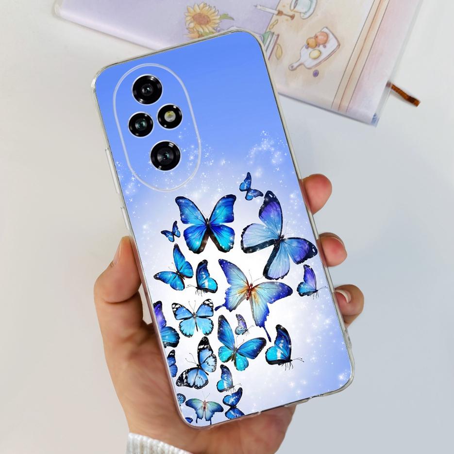 For Honor 200 Pro Case ELP-AN00 Cute Cat Painted Cover Clear Silicone Phone Case For Honor 200 Lite Honor200 Pro Soft TPU Fundas