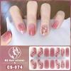 New type of bake-free gel nail polish film, full sticker, plaid spring and summer flower nail art film, nail film, waterproof paper patch