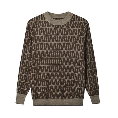 Mens Casual Loose Fitting Knitted Yarn Ugly Christmas Crewneck Sweaters Holiday Party