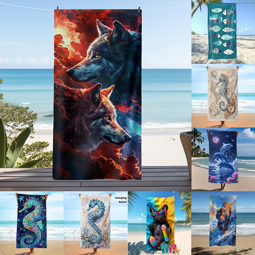 1 Stück Ultimative Tier- & Nautik-Themen-Luxus-Strandtuch-Kollektion Perfekte Wahl für Strandurlaubs-Partygeschenke