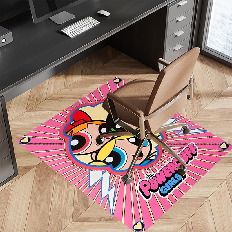 The Powerpuff Girls1 Printed Absorbent Washable Carpet, Non-Slip Bathroom Mats, Kitchen Rugs, Yoga Mat,Living Room Entrance, Camping Picnic Rugs