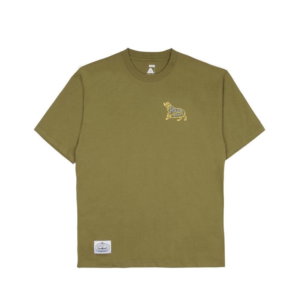 Polar Staff Wolf Tee Olive S