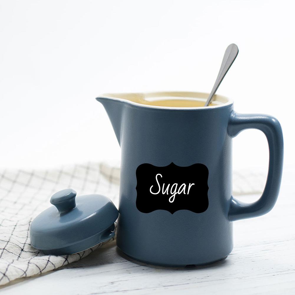 Rzeczywisty Zestaw Arkuszy Naklejki Kuchenne Opakowanie Zawiera Wstępnie Nadrukowane Eleganckie Vintage Pogrubione Naklejki na Słoiki z Przyprawami