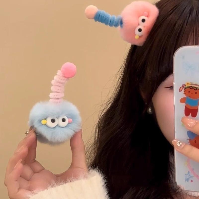 Sweet Hairpin Cute Girl Clasp Spring Headband Big Eyes Claw Clip Fashion Hairpin