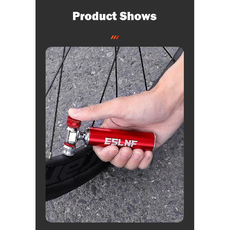 Fast C02 Air Inflator Portable Road Bicycle Tire Pump With Shell Durable Aluminum Alloy MTB Tire Inflator For AV/FV