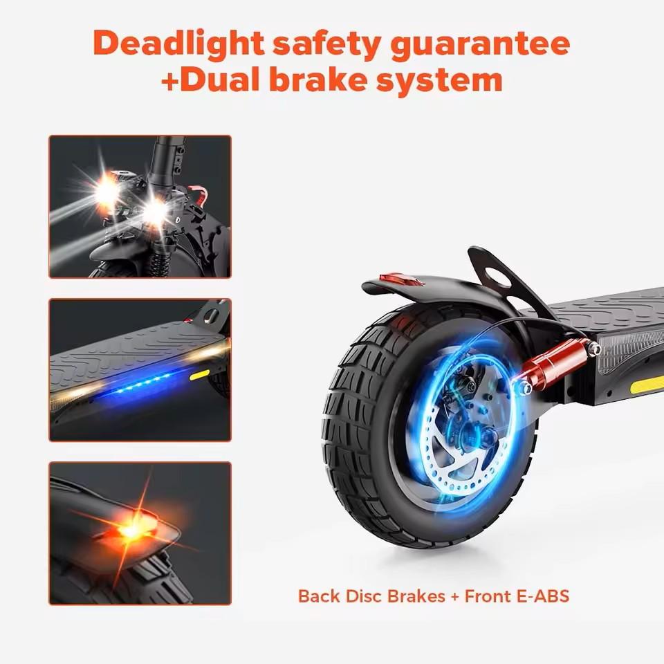 Elektrická koloběžka iScooter iX4 800W Motor 48V15Ah Lithium-iontová baterie Maximální rychlost 45km/h Maximální dojezd 40-45km