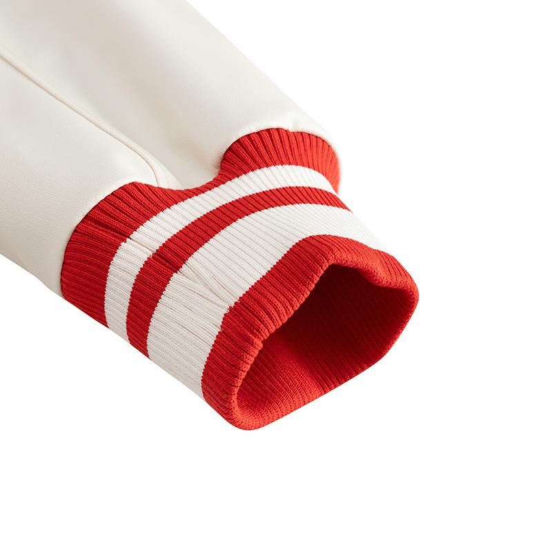 Anta Good Things Happen Series Letter Print Loose Fit Raglan Single-Breasted Long Sleeve Baseball Jacket Men Jackets Deep-Red 152518701N-1