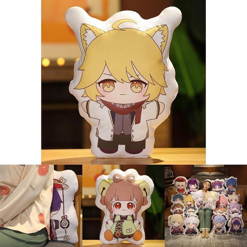 Soft Genshin Impact Plush Pillow Toys Characters Cushion Hugging Pillow For Game Fans