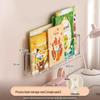 Punch-Free Wall-Mounted Acrylic Bookshelf for Children's Picture Books