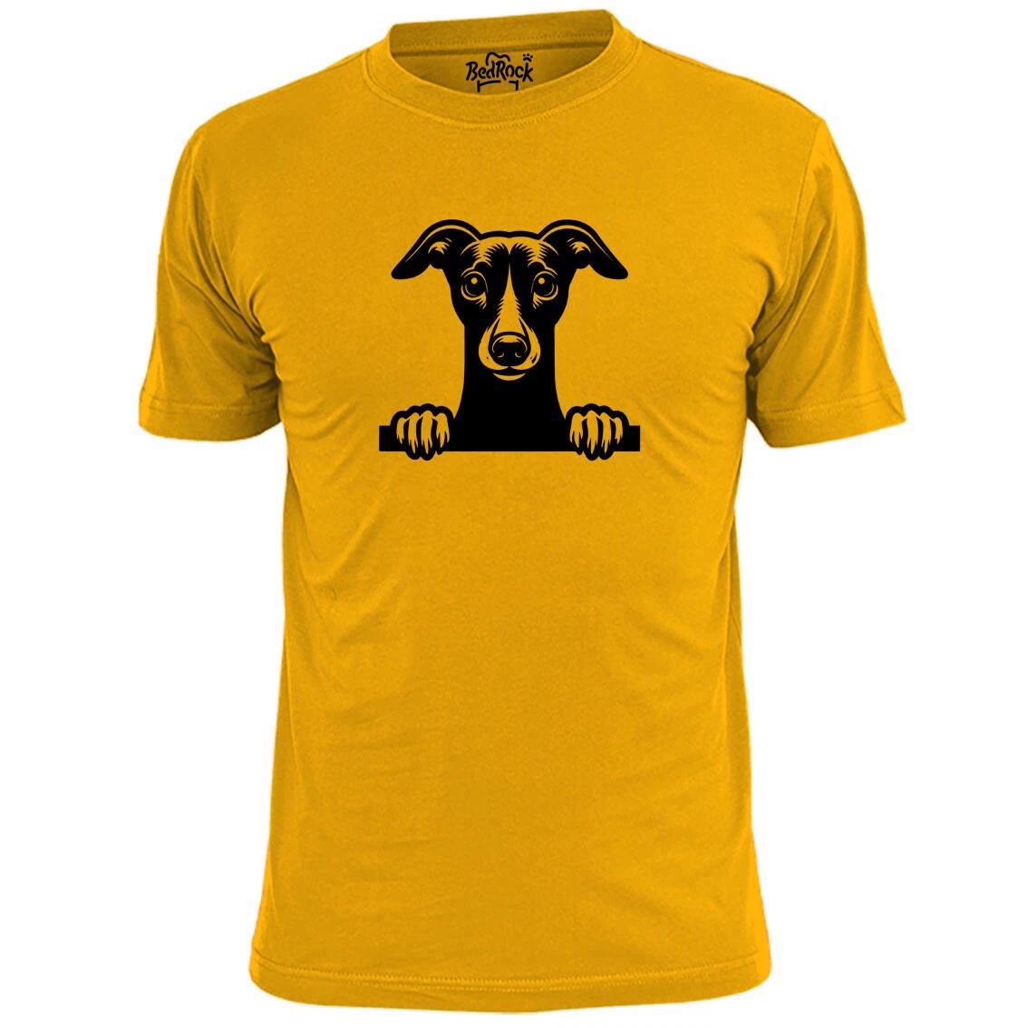 Mens Whippet Dog Stencil v2 T shirt Pooch Pet Hound 2XL