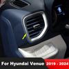 Car Front Side Air Condition Vent Outlet Cover Trim For Hyundai Venue 2024 Carbon Interior Accessories