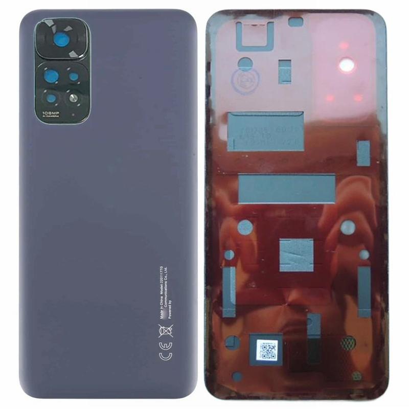 Für Xiaomi Redmi Note 11S 4G Rückseitige Batteriegehäuseabdeckung mit Kameraring-Objektivabdeckung Ersatzteil