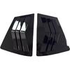 Compatible for Mazda 3 2009-2013 Car Rear Louver Window Side Shutter Cover Trim Sticker Vent Scoop ABS Carbon Fiber Black Auto Accessories(Gloss
