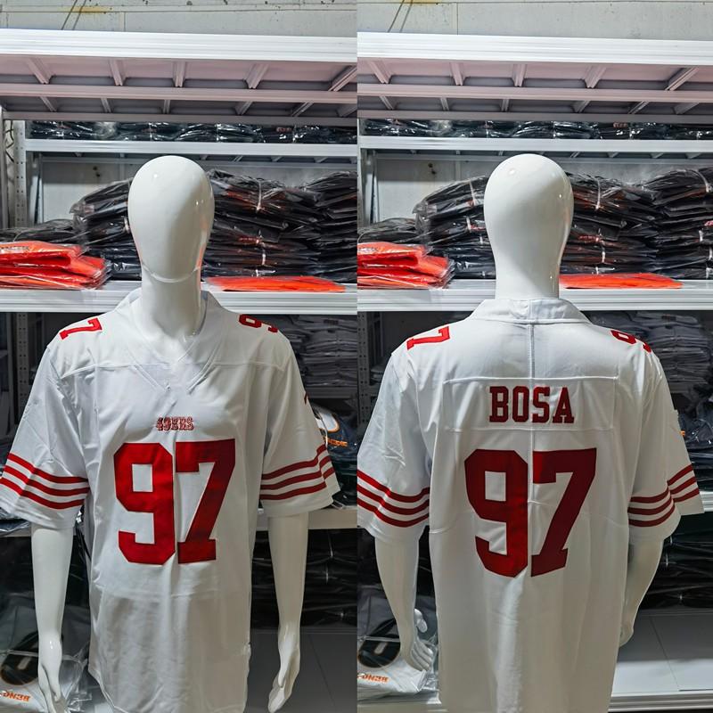 San Francisco 49ers NFL Football Jersey Bosa 97 Deebo Samuel 19 Second Generation Embroidered Retro Style