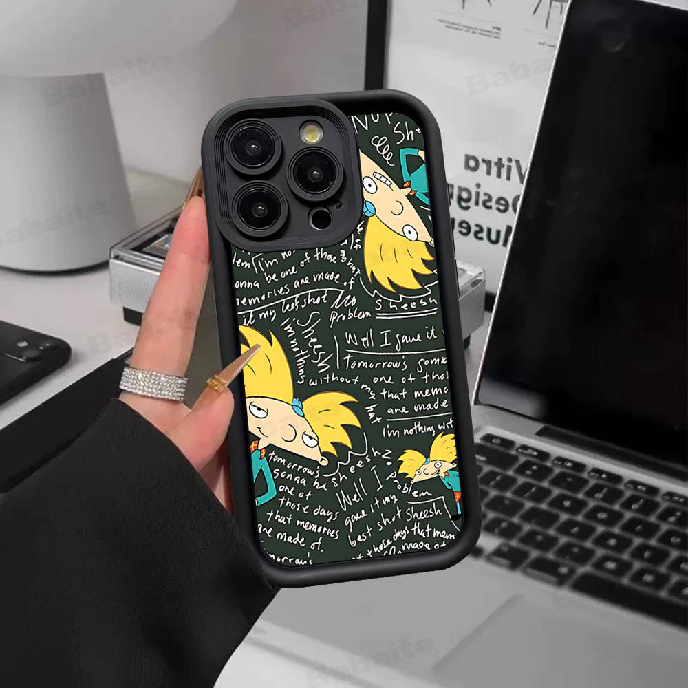

Hey A_Arnolds Cartoon For IPhone 17 15 13 12 11 14 Pro Max X XR XS 16 Plus Shockproof Candy Back Cover iPhone 12 pro
