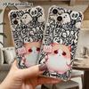 Phone Case: 2D Flat Suitable for iPhone 18 17 16 15 14 13 Pro Transparent Corner Protection Case, Sad, Christmas and Halloween Gift