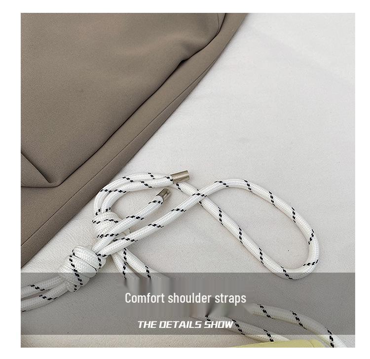 2025 New Cute Cartoon Dog Embroidery Dumpling Shoulder Bag - Lightweight, Colorful, Versatile