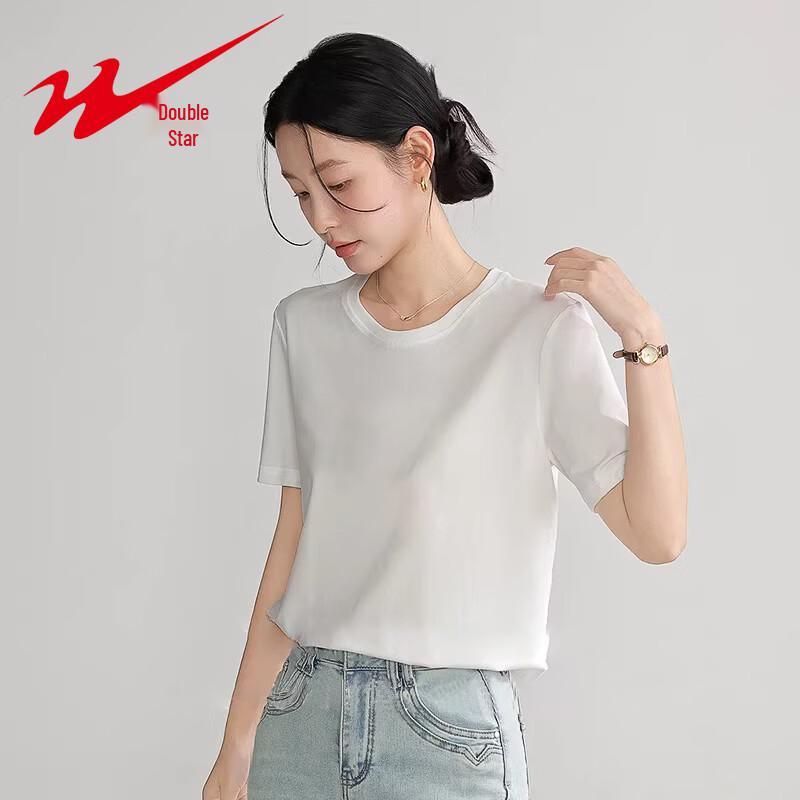Shuangxing Women's Cotton Crew Neck T-Shirt