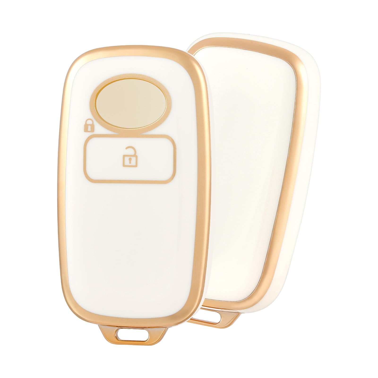 

OFF WE GO TANTO LA650S LA660S New Toyota Compatible Smart Key Case, 2 Buttons, White Gold золотий
