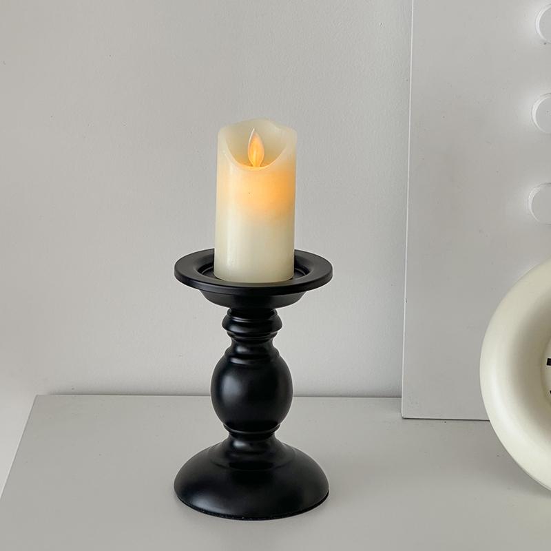 Roman Column Retro Style Aromatherapy Candle Holder for Dining Table Decor