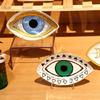 Sophisticated Stylish Eye Sturdy Ceramic Dish Elegant Solution Portable for Jewelry Organization and Display Daily Use