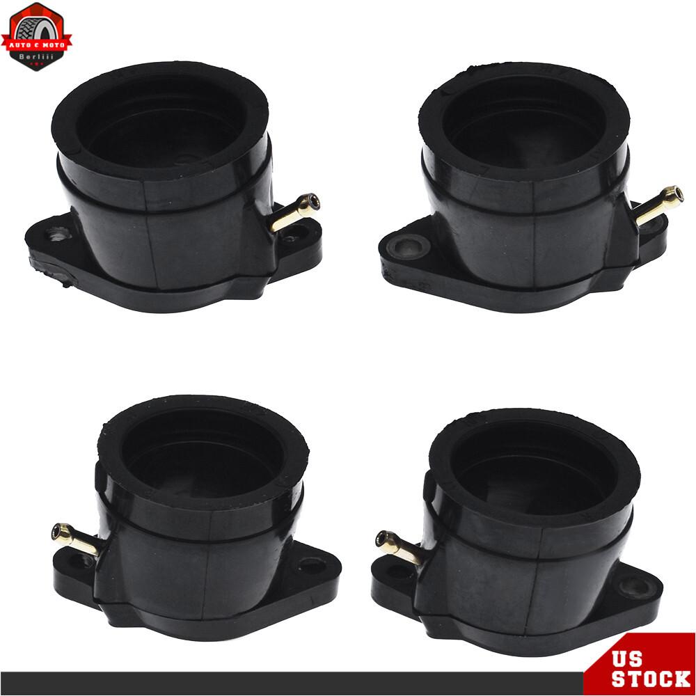 4×Carburetor Intake Manifold Boot For Yamaha Thundercat YZF600R 1995-2007