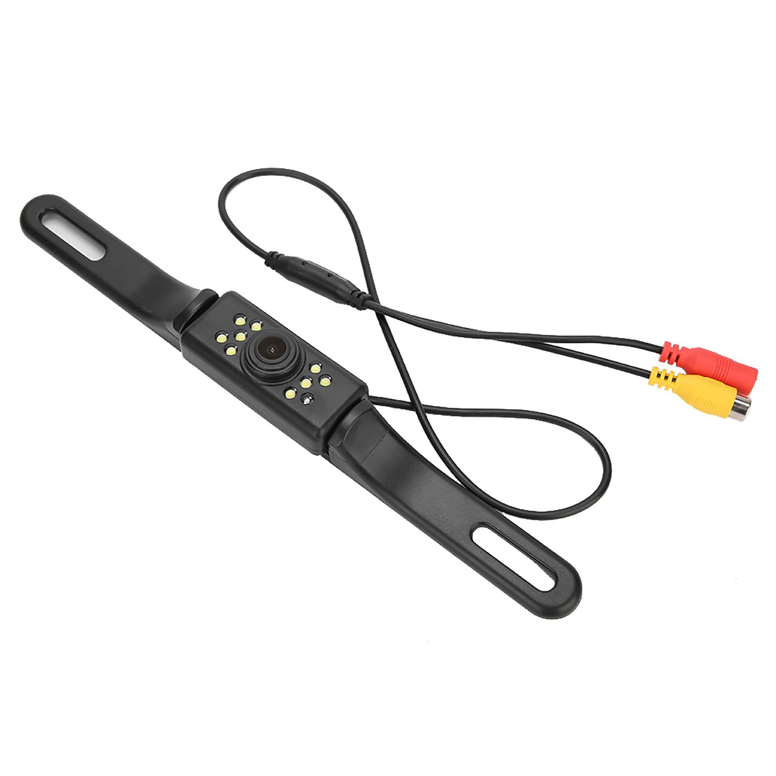 

9 светодиодов номерного знака камера заднего вида широкоугольная IP67 водонепроницаемая ночное видение автомобильный мониторинг заднего хода