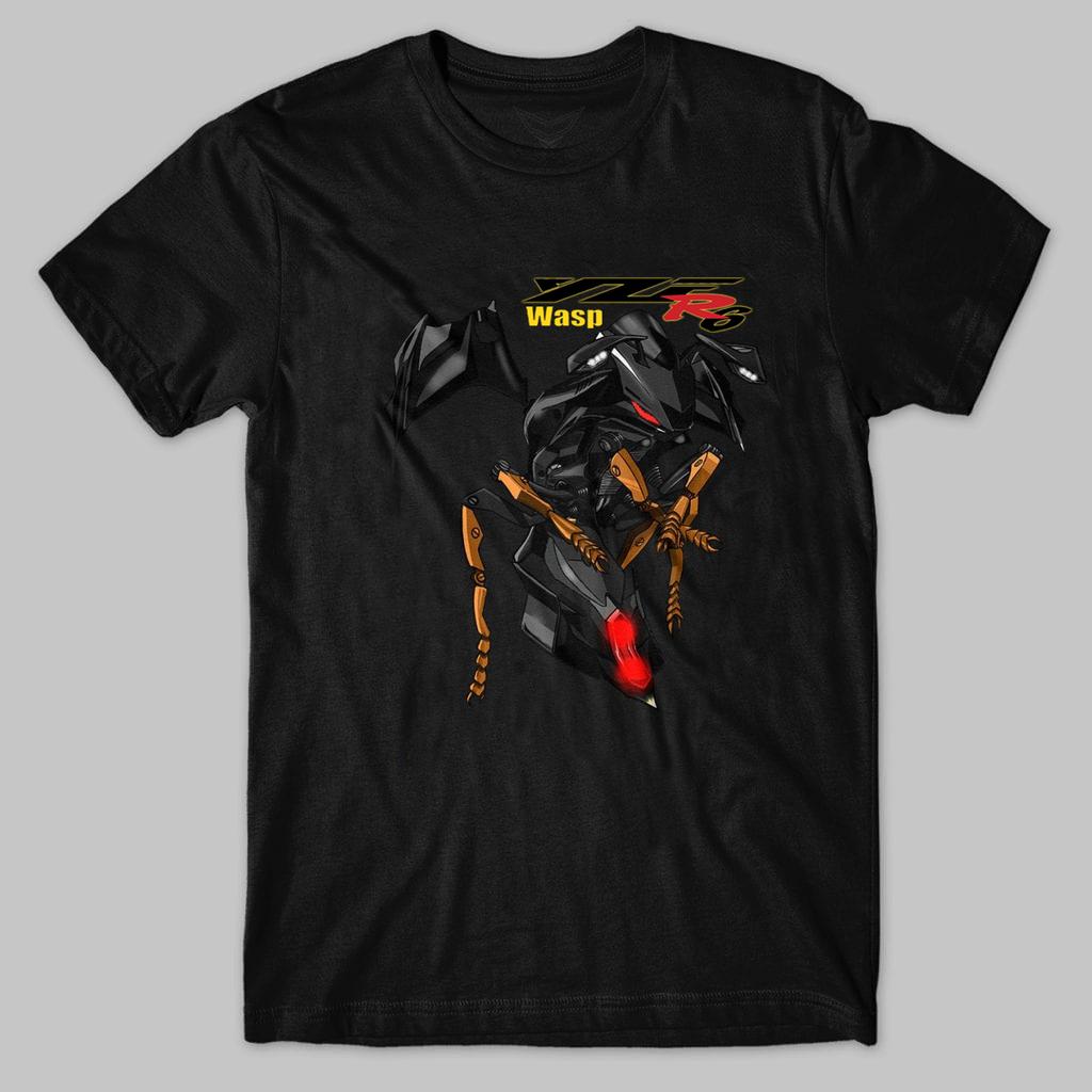 Classic Japanese Motorcycle YZF R6 Wasp Transfiguration Inspired T-Shirt New 100% Cotton O-Neck Short Sleeve Casual Mens T-shirt