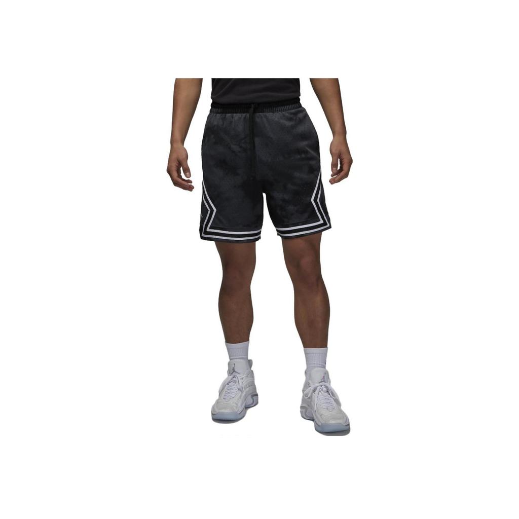 Jordan Logo Print Striped Straight-Leg Elastic Casual Shorts Men Bottoms Black DZ0563-022