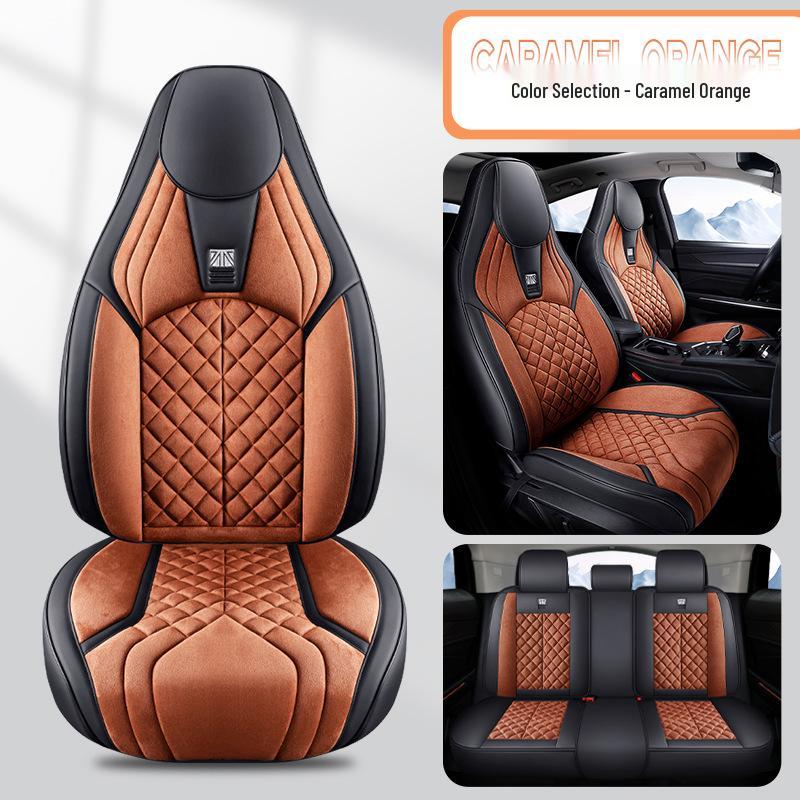 3D Rameses Sports Car Seat Cover - All-Season Comfort for 5 Seats, Fits Most New Energy Vehicles