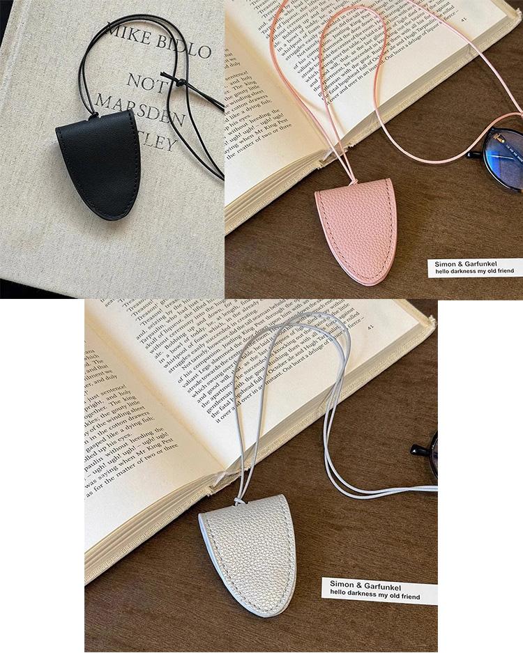 Pendant Hanging Neck Glasses Clip Pendant Durable Glasses Clip Simple Hanging Neck Pouch Leopard Eyeglasses Storage Bag
