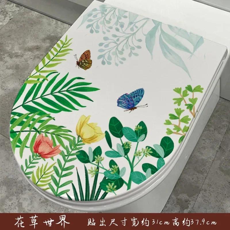 Waterproof Butterfly Wall Stickers Toilet Sticker Decorative Kitchen Stickers Bathroom Vinyl Decals Christmas Decoration