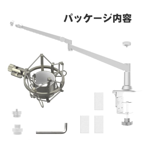 Smatree "2022 Edition" Tabletop Microphone Stand with Shock Mount, Compatible with MV7 Podcast Microphone, AT2020USB+, and Other Microphones, Micropho