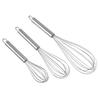 Stainless Steel Whisk Set 6 Wire Whisks 8/10/12 Inch Kitchen Balloon Whisks With Stainless Grip Baking Supplies