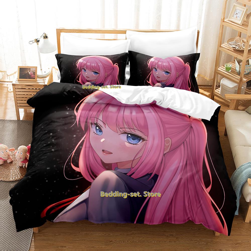 New Shikimori's Not Just A Cutie Bedding Set Cartoon Anime three-piece Set Adult Kid Bedroom Duvetcover Sets Camas Dormitorio