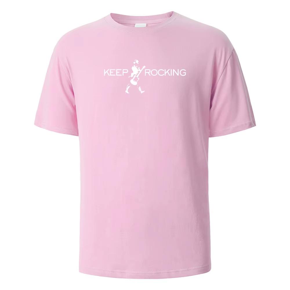 Sommer Muster Bedrucktes Kurzarm T-Shirt Modisch Einfach Bequem Atmungsaktiv Unisex Und Unisex T-Shirt