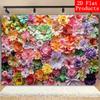 2D Multicolor Flower Wall Backdrop, Handmade Paper Flowers Party Photography Background