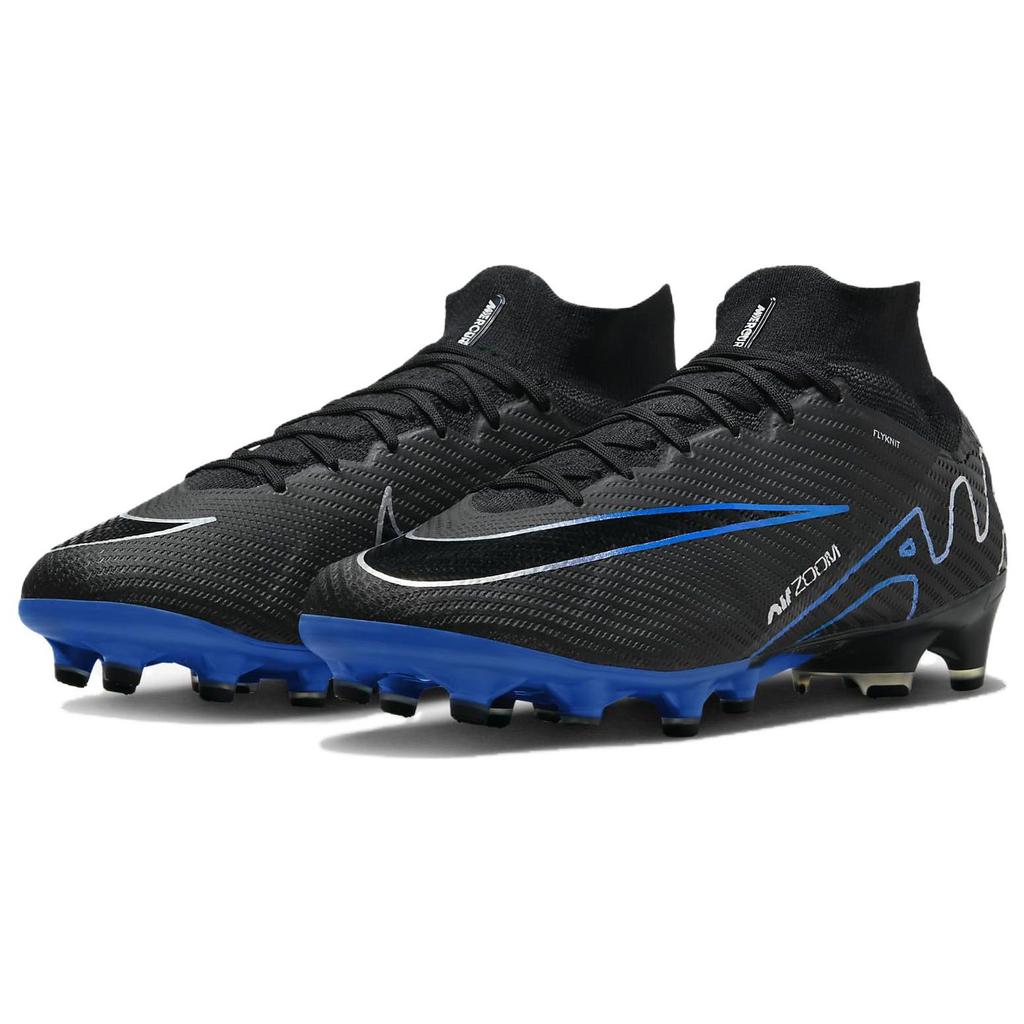 Nike Zoom Mercurial Superfly 9 Elite AG Pro Shadow Pack Unisex Sneakers Black Hyper-Royal Chrome DJ5165-040