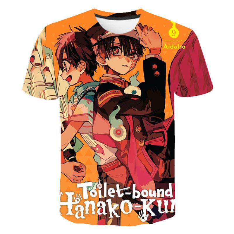 

Футболка с 3D принтом «Унитаз Ханако-Кун», аниме Jibaku Shounen Hanako Kun, уличная одежда для мужчин и женщин, модная футболка, футболки в стиле хип-хоп, топы S