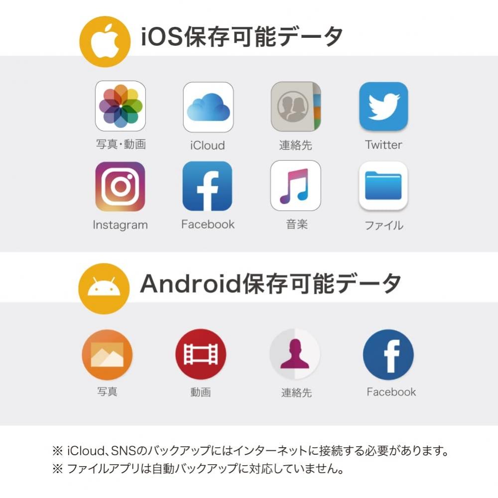 Maktar Qubii Duo USB Type C White (with microSD 256GB) Automatic Backup While Charging SD Lock Function iPhone Backup USB Memory iPad Free of Space Sh