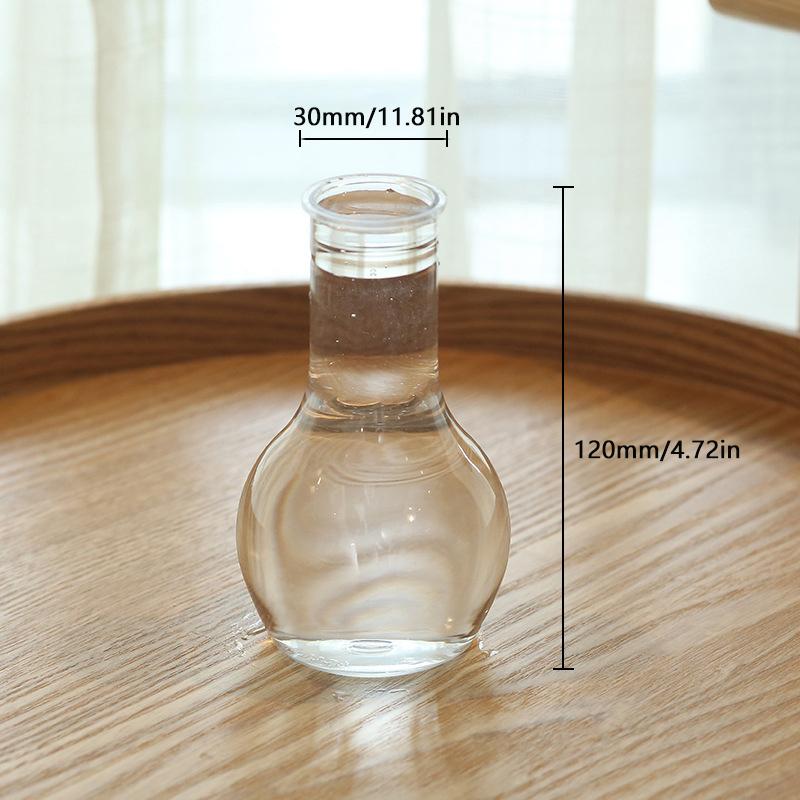Transparenter Blumentopf Vase Hydrokulturbehälter Miniaturlandschaft Kunststoff Öko-Flasche Heimdekoration