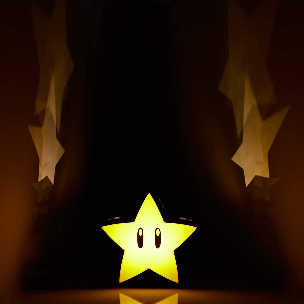 Retro LED Mario Star Projection Night Light - Creative Gift & Decor