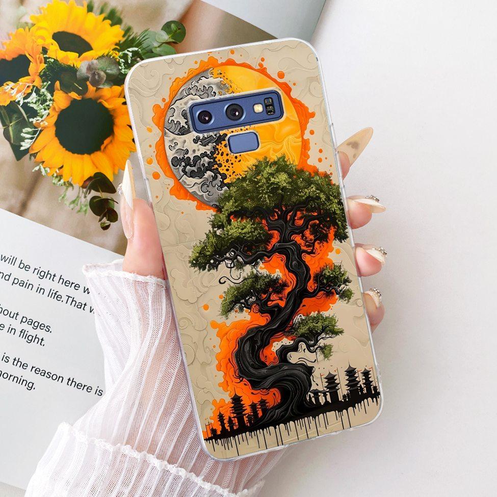 Transparent Cover For Samsung Note9 Case Cute Fashion Butterfly Funny Painted Casing For Samsung Galaxy Note9 SM-N960F SM-N9600
