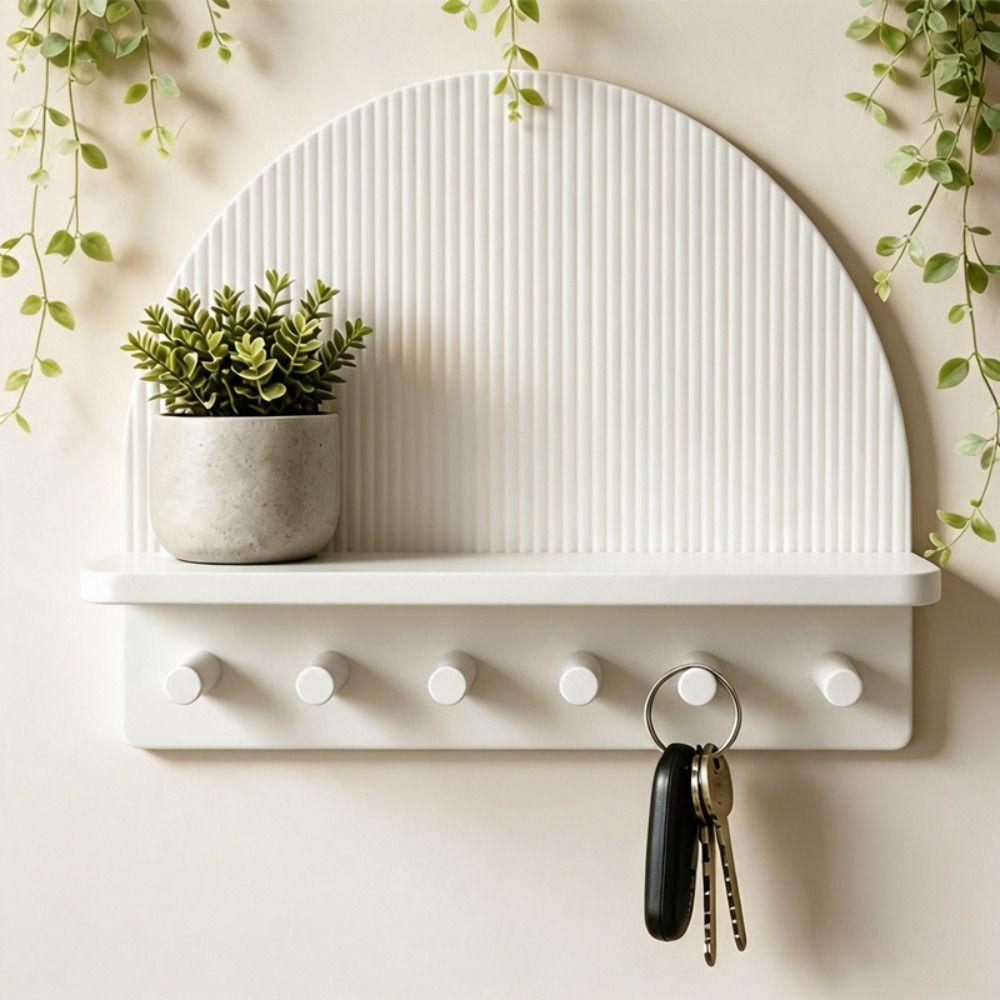 Wall Decor Wall Mount Storage Rack 3D Printed Key Rack Space Saving Wall Organizer Indoor