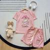 Children's Two-piece Set, Short Sleeved Shorts Set, Cute Cartoon Pattern