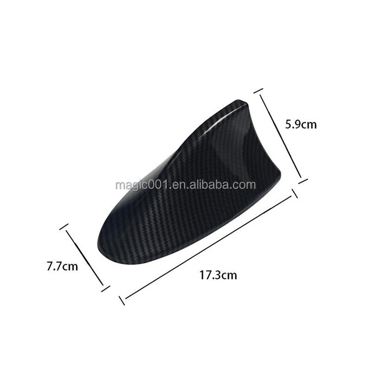 Car Carbon Fiber Exterior Decorative Shark Fin Universal Car Exterior Accessories Shark Fin Car Antenna 20cm&5.0dbi